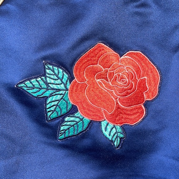 Disney Princess Belle Navy Blue Bomber Jacket - Picture 4 of 10